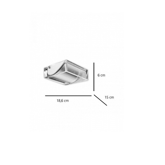 Tisbe PTE 1x200W Halogen Clear Glass - Wall Lamp