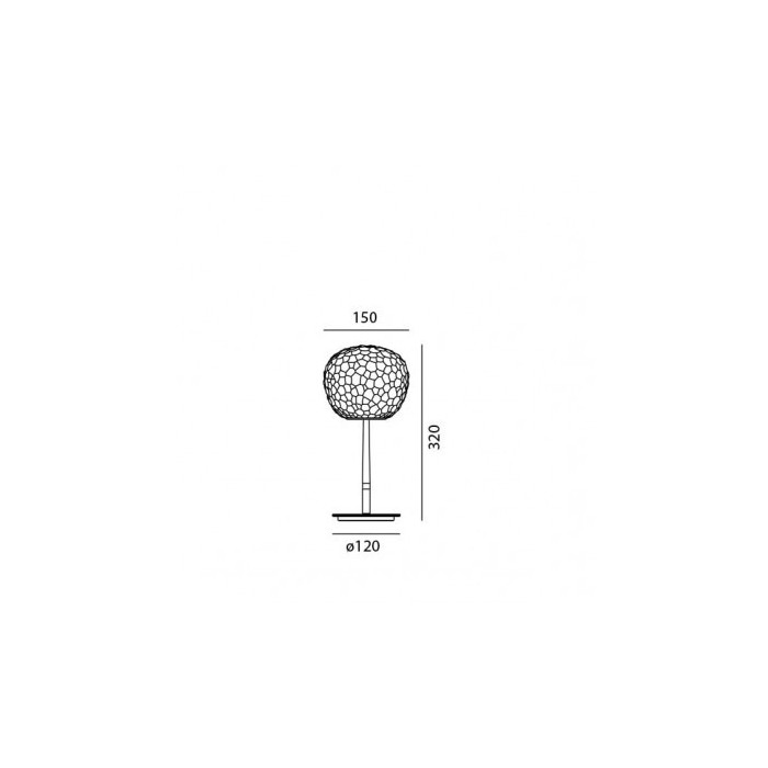 Meteorite Table Lamp 15 Stem LED 4W E14 - Artemide