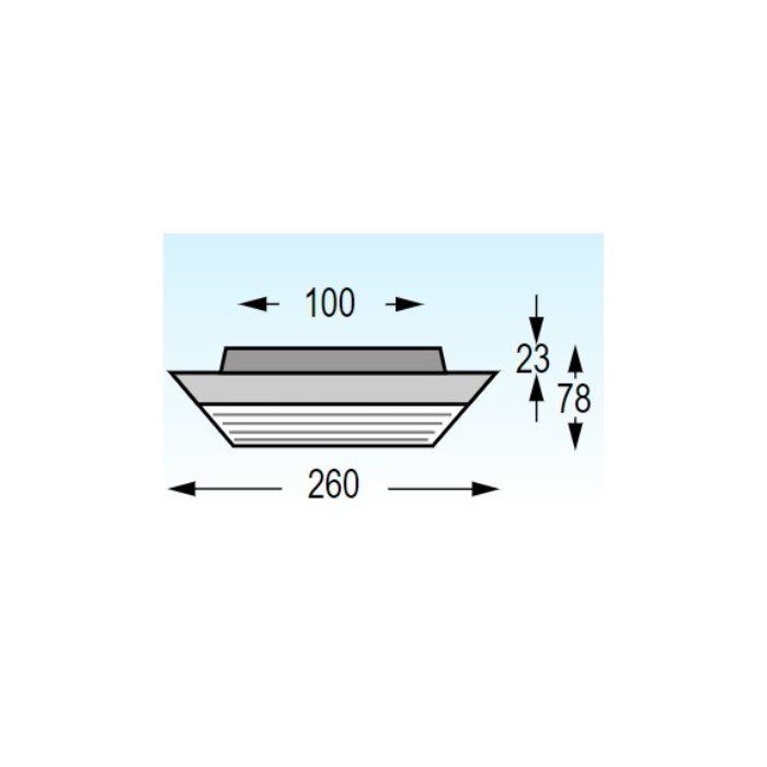 Ceiling light 2d 21 bk 835 ge