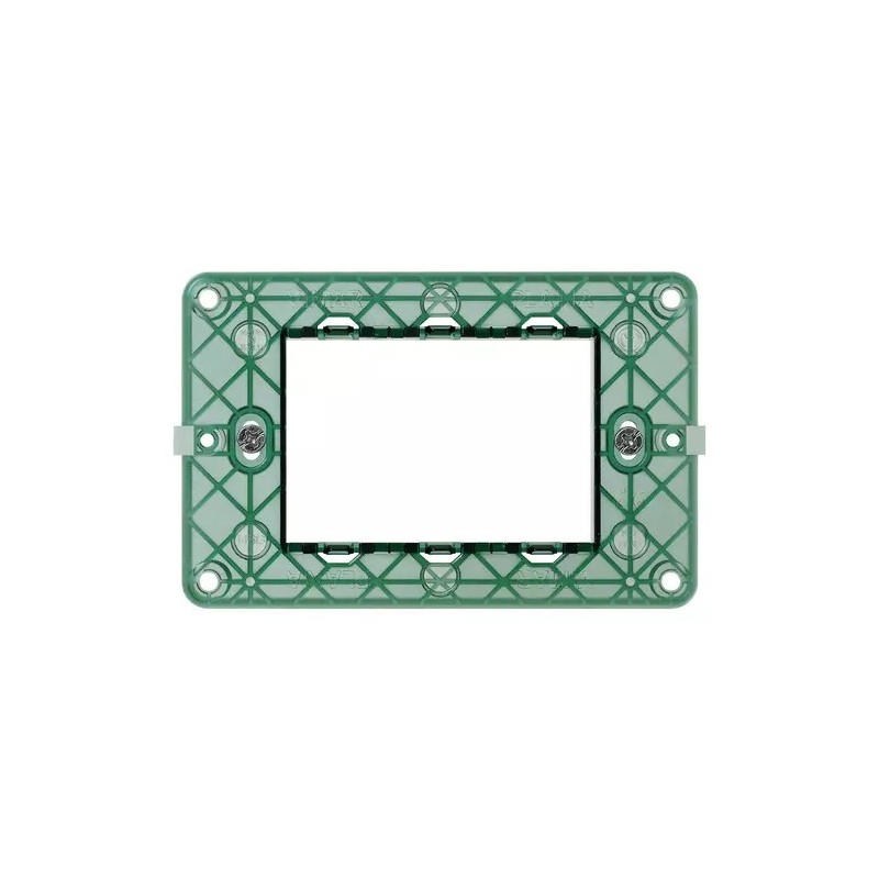 Vimar 3-module support, with screws, for 3-module boxes Vimar 3-module support, with screws, for 3-module boxes