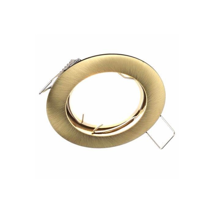Flos Basic Spotlight 12V Fixed QR-CBC51 50W D80 Satin Gold