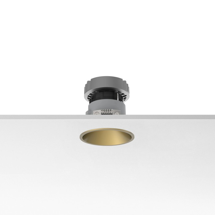 Flos Easy Kap Recessed Spotlight Ø 80 Fixed Optic Medium LED 9.2W - Gold