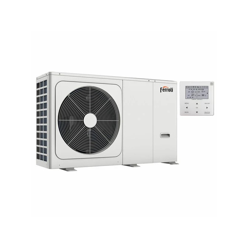 Air-water heat pump Ferroli Omnia M 3.2 12 kW Monobloc Single-phase Inverter R32 A++ Air-water heat pump Ferroli Omnia M 3.2 12 kW Monobloc Single-phase Inverter R32 A++