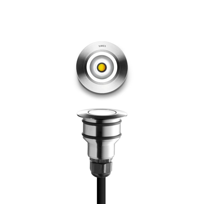 Nanoled T45 Inc+LED BC 1,25W 24V - Recessed Step Light