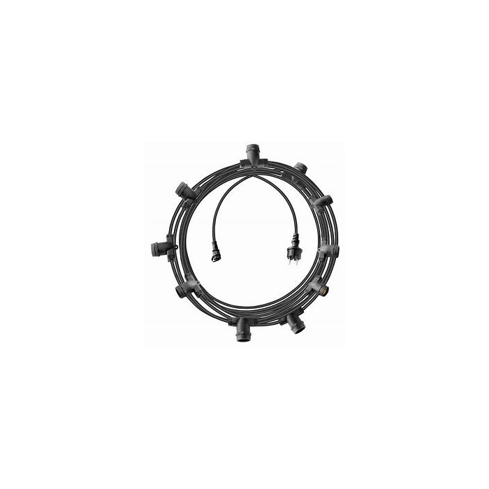 Luminaria 10m 2x1 h05rn-f 10p.e27 25w black