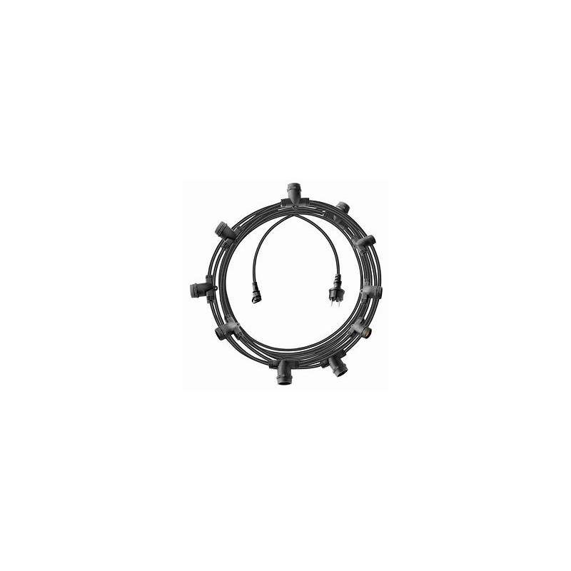 Luminaria 10m 2x1 h05rn-f 10p.e27 25w black Luminaria 10m 2x1 h05rn-f 10p.e27 25w black