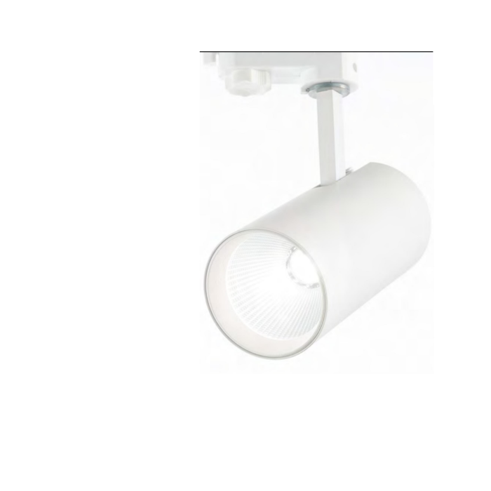 Gea Luce GEZGFA970C LED Projector in White Aluminum - 20W 3000K