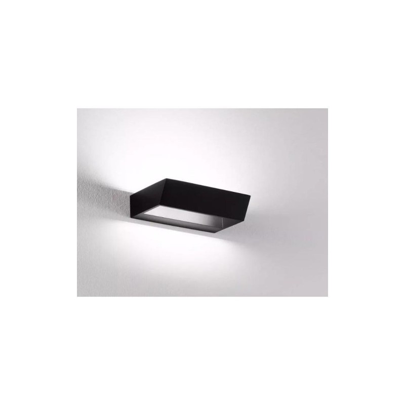 Edge Small LED Wall Light 18W - Black 200x120x45 mm - Affralux Edge Small LED Wall Light 18W - Black 200x120x45 mm - Affralux