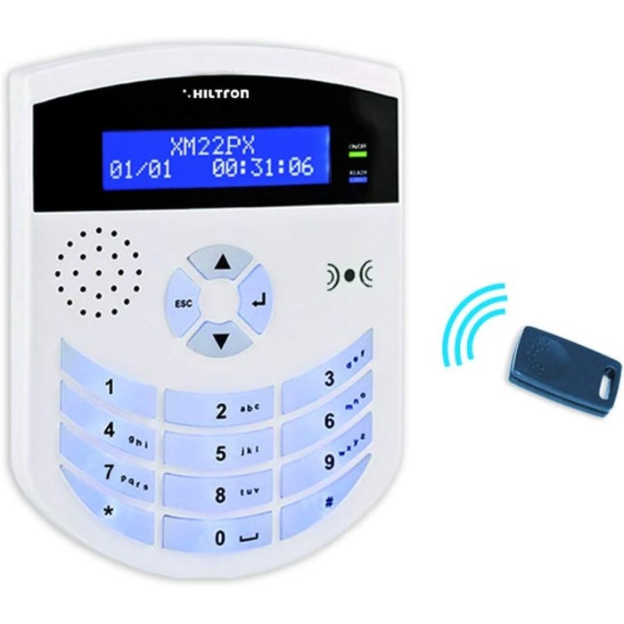 Hiltron XM Console with Integrated PX Reader for XM Series Burglar Alarm Systems