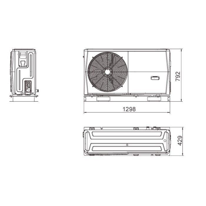 Heat Pump Ferroli Omnia m 3.2 6 kW 2CP000BF DC Inverter R-32 Wi-Fi with control included