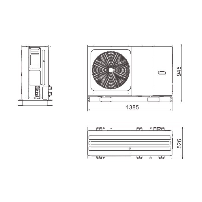 Ferroli OMNIA M 3.2 8 kW 2CP000CF DC Inverter R-32 Wi-Fi Reversible Heat Pump with Control Included