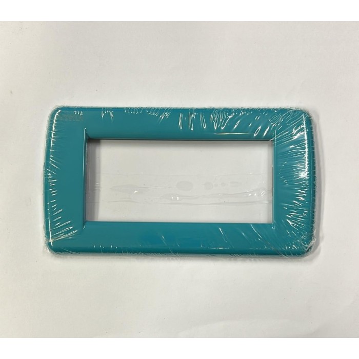 4 Module Metal Plate Rondò Turquoise