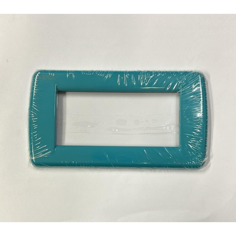 4 Module Metal Plate Rondò Turquoise 4 Module Metal Plate Rondò Turquoise