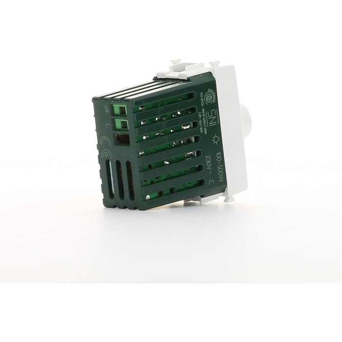 Vimar Flat Series - 1P NC (Closed Contact) 10A White Push Button