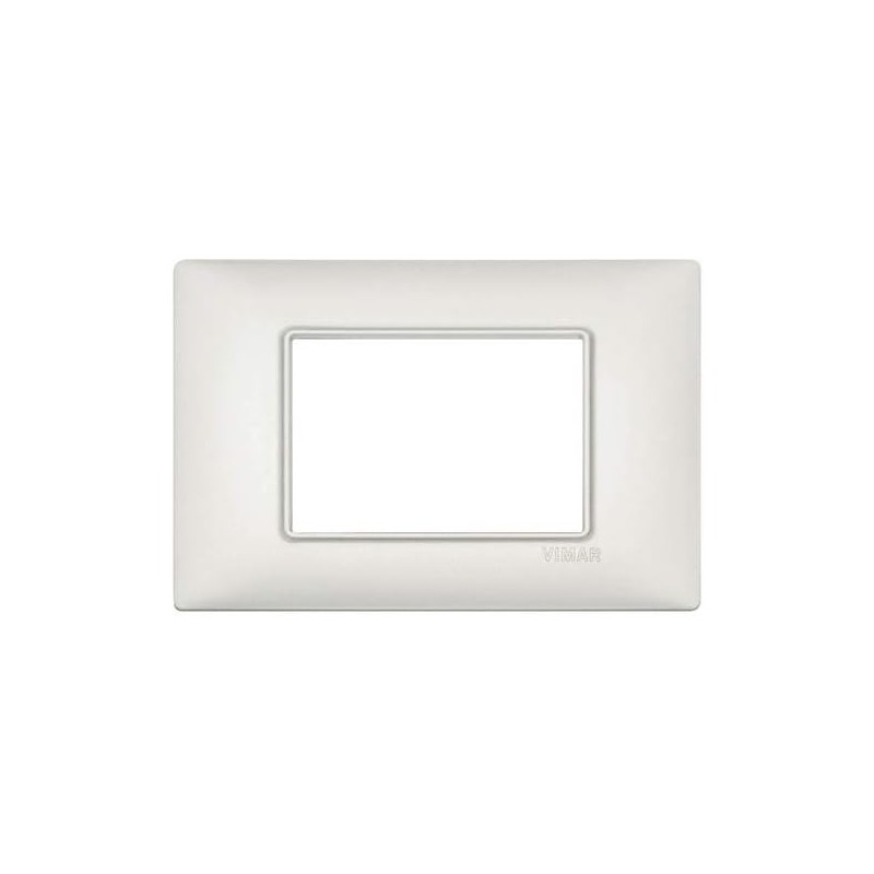 Vimar Plana Plate 3 Modules Pearl Silver - Model 14653.75 Vimar Plana Plate 3 Modules Pearl Silver - Model 14653.75