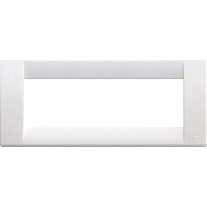 Vimar Idea 6-Place Plate in Bright White Technopolymer - Model 16746.01 Vimar Idea 6-Place Plate in Bright White Technopolymer - Model 16746.01