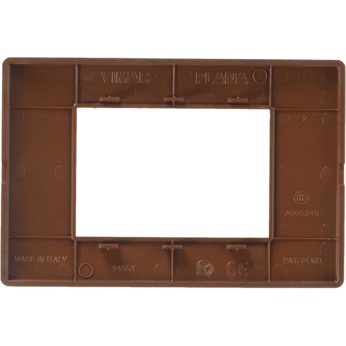 Vimar Placca 3 Moduli Tecnopolimero Makoré - Modello 14653.33