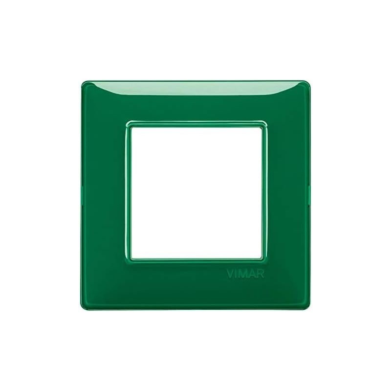 Vimar 14642.47 2 Module Plate - Reflex Emerald Finish Vimar 14642.47 2 Module Plate - Reflex Emerald Finish