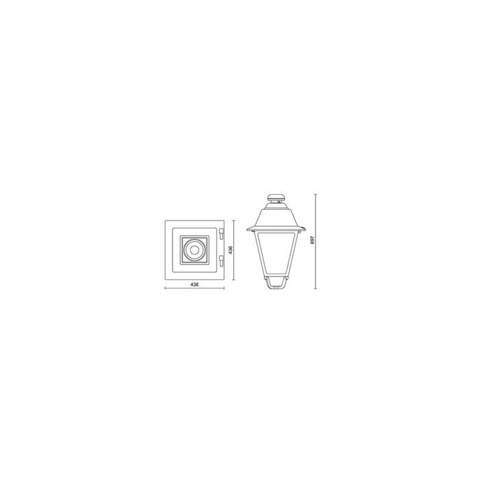 Agathos up led r1 700ma 24w 3000k rs-01