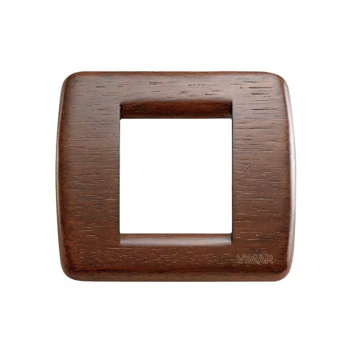 Vimar 17093.55 Rondo Plate 1-2 Modules - Walnut Finish