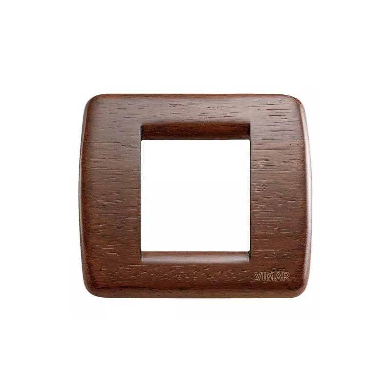 Vimar 17093.55 Rondo Plate 1-2 Modules - Walnut Finish Vimar 17093.55 Rondo Plate 1-2 Modules - Walnut Finish