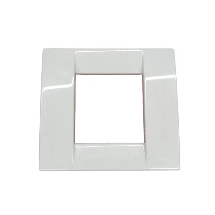 Vimar 17097.02 Placca Idea Scudo Tonda in Tecnopolimero Bianco