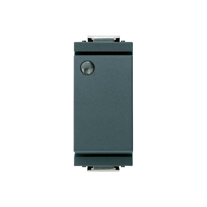 Vimar 17001.L Illuminated Single Pole Switch 16AX Grey (reduced module)