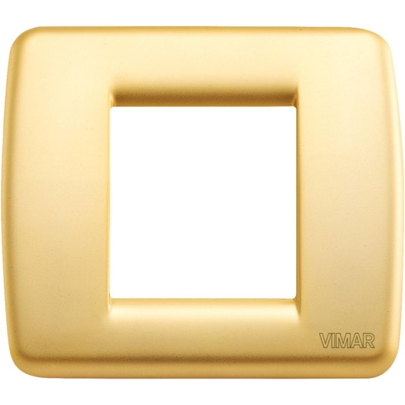 Vimar 17093.33 Rondò Plate 1-2 Modules in Matt Gold Metal Vimar 17093.33 Rondò Plate 1-2 Modules in Matt Gold Metal