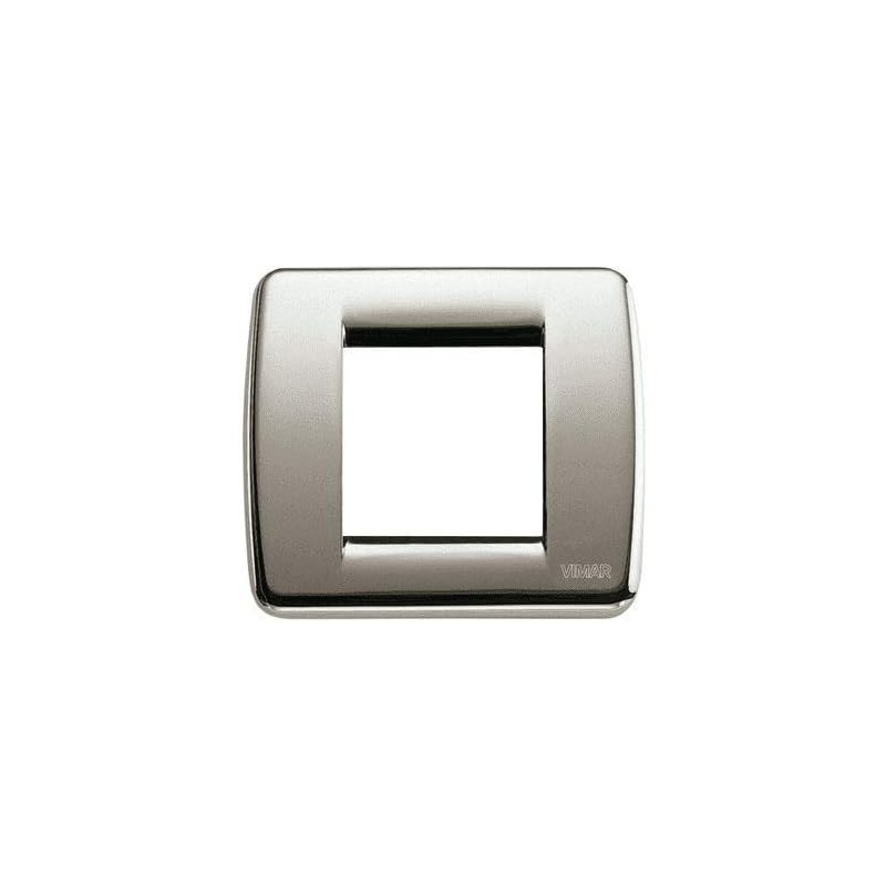 Vimar 17093.34 Rondò Plate 1-2 Modules in Satin Nickel Metal Vimar 17093.34 Rondò Plate 1-2 Modules in Satin Nickel Metal