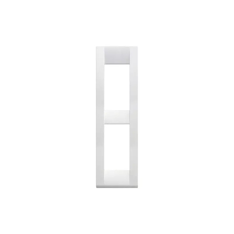 Vimar 16782.01 Classic Plate 2 Modules for Die-Cast Metal Panels, White Vimar 16782.01 Classic Plate 2 Modules for Die-Cast Metal Panels, White