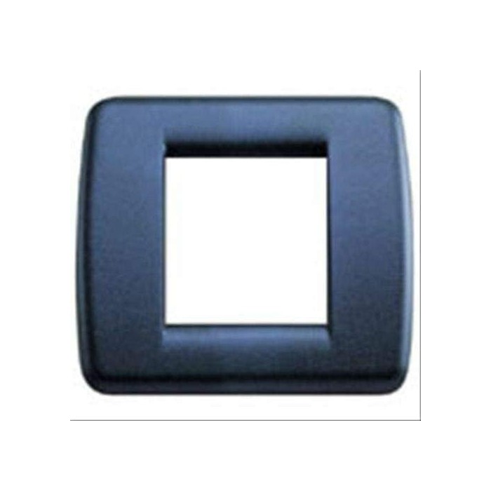 Vimar Rondò 17093.28 Plate in Euro Blue Metal - For 1-2 Modules