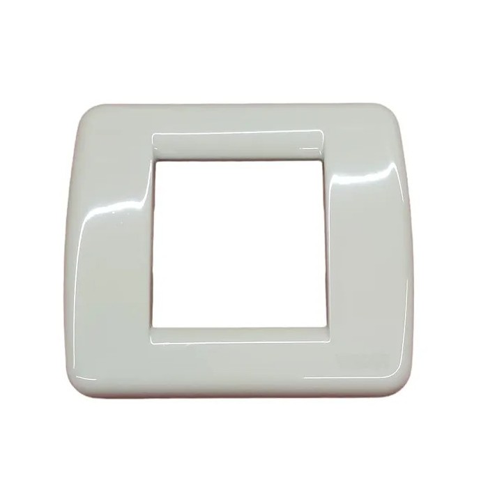 Vimar Rondò 17093.09 Ivory Metal Plate - For 2 Modules