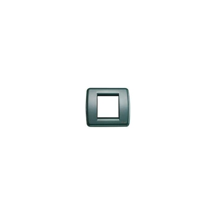 Vimar Rondò Plate 17093.07 in Forest Green - For 1-2 Modules