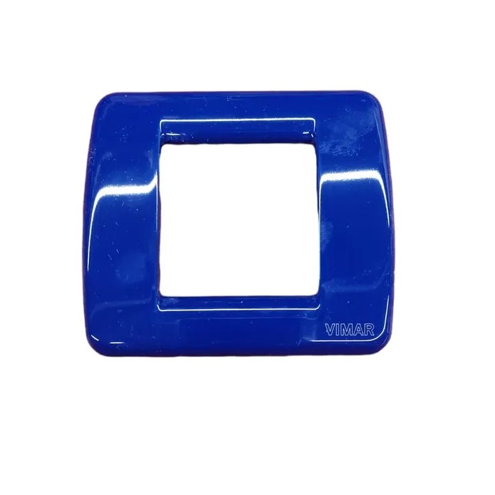 Vimar Rondò 17093.12 Cobalt Blue Metal Plate - For 1-2 Modules