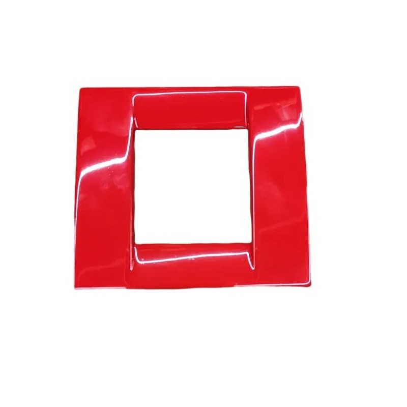Vimar Rond 1-2 Modules Red Metallic Plate 17093.04 Vimar Rond 1-2 Modules Red Metallic Plate 17093.04