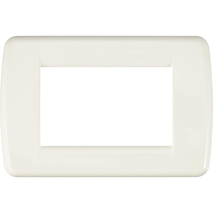Vimar Rondò Tecnopolimero 3-seater plate Bright White 16763.01