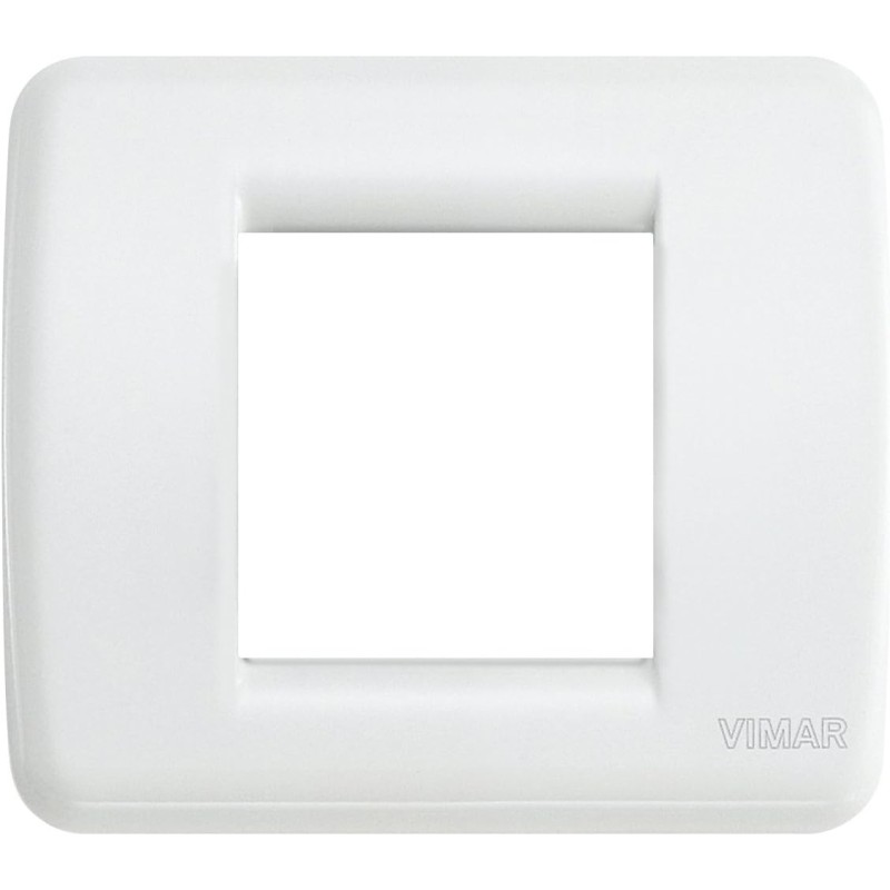 Vimar Rondò 1-2 Modules Metallic White Plate 17093.01 Vimar Rondò 1-2 Modules Metallic White Plate 17093.01