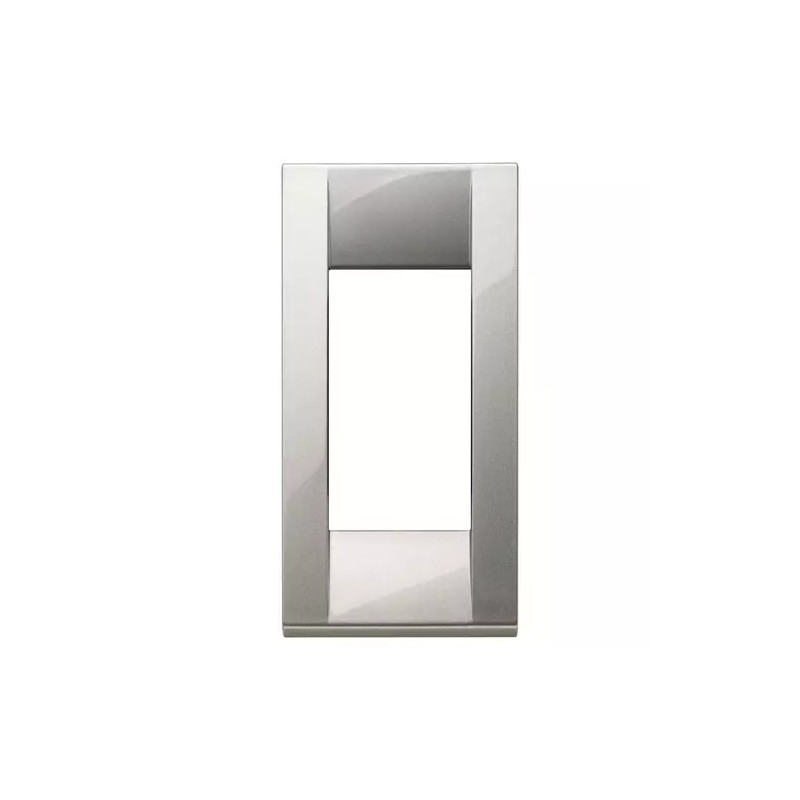 Vimar Classic Plate 1 Module Silver Panel 16781.21 Vimar Classic Plate 1 Module Silver Panel 16781.21