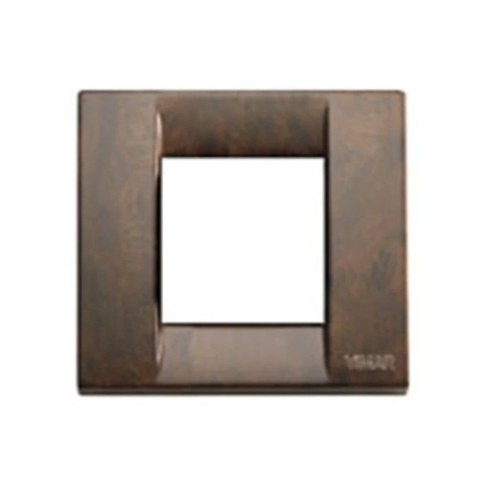 Idea Plate 1-2 Modules, Walnut Root Metallic Finish, Vimar, Code: 17092.41