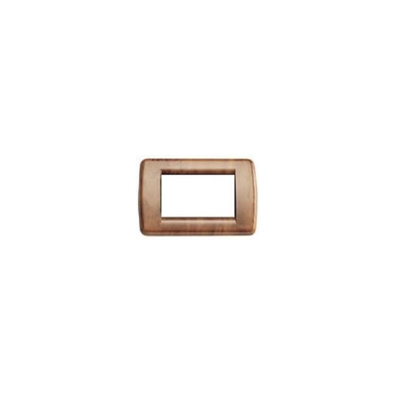 Rondò 4-Place Plate, Metal, Cherry Finish, Vimar, Code: 16754.42 Rondò 4-Place Plate, Metal, Cherry Finish, Vimar, Code: 16754.42
