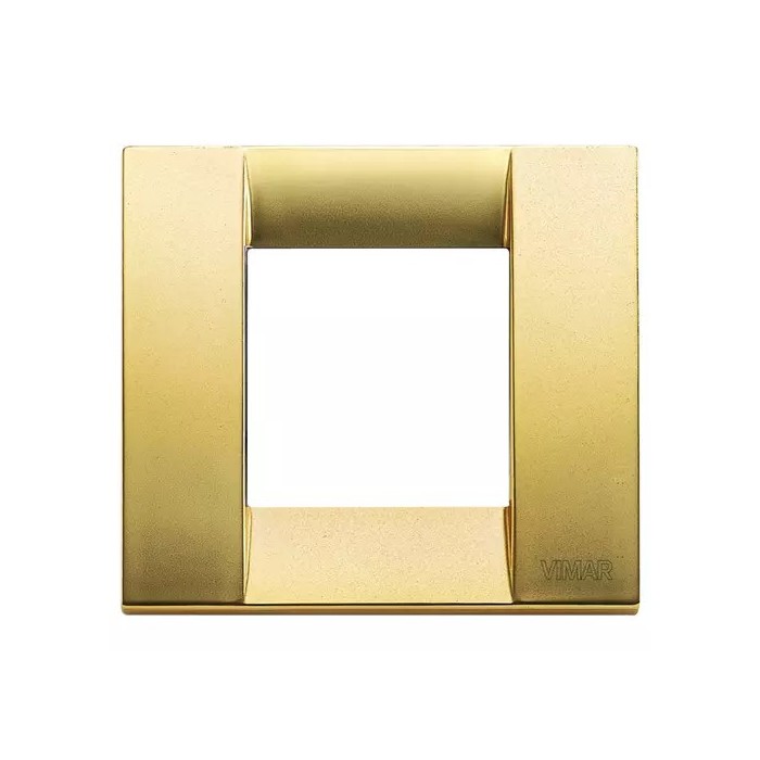 Classic Plate 1-2 Modules, Matt Gold Finish, Code: 17092.33