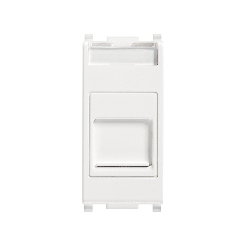 RJ12 6/6 Socket with Door, White Color, Vimar, Code: 14323 RJ12 6/6 Socket with Door, White Color, Vimar, Code: 14323