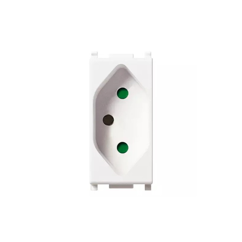 Sicury Socket 2P+T 10A Brazilian Standard, Vimar, Code: 14264 Sicury Socket 2P+T 10A Brazilian Standard, Vimar, Code: 14264