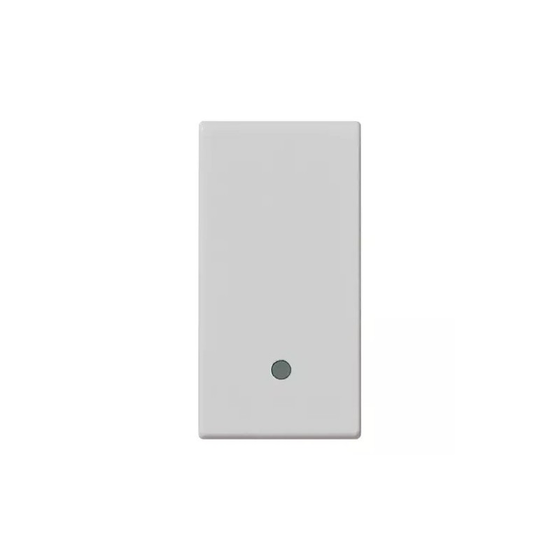 Vimar Plana 1 Module Illuminated Button with Silver Ring 14021.SL Vimar Plana 1 Module Illuminated Button with Silver Ring 14021.SL