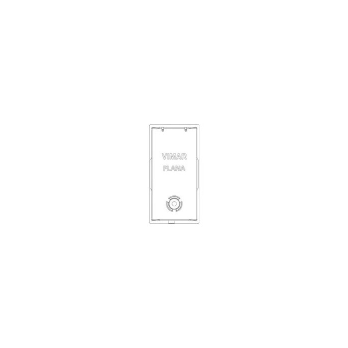 Vimar Plana 1 Module Illuminated Button with Silver Ring 14021.SL