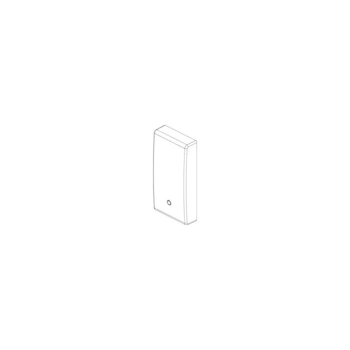 Pulsante Vimar Plana 1 Modulo Illuminabile con Anello Argento 14021.SL