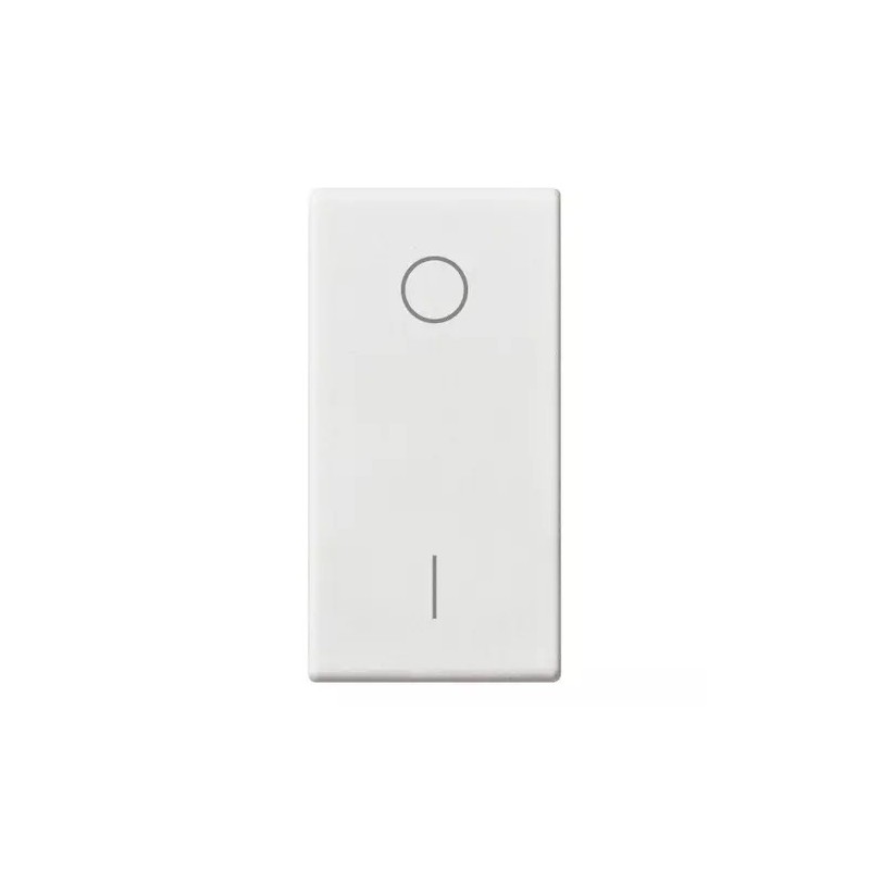 Vimar Plana 1 Module Button with Illuminable O/I Symbol White 14021.99 Vimar Plana 1 Module Button with Illuminable O/I Symbol White 14021.99