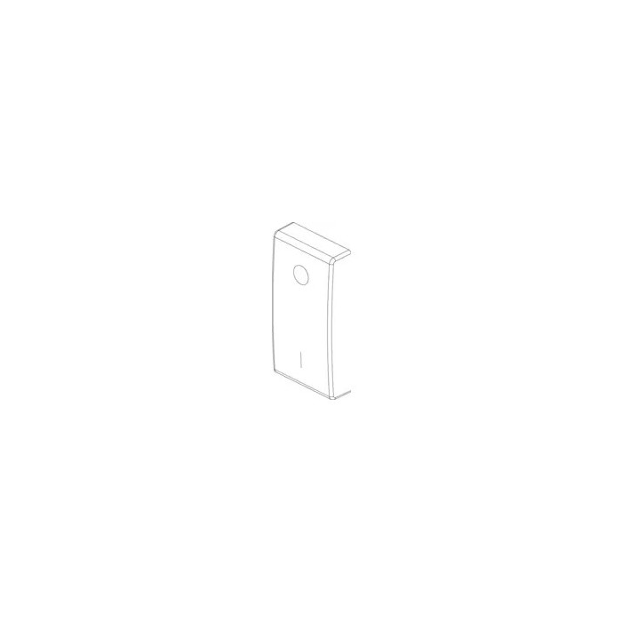 Vimar Plana 1 Module Button with Illuminable O/I Symbol White 14021.99