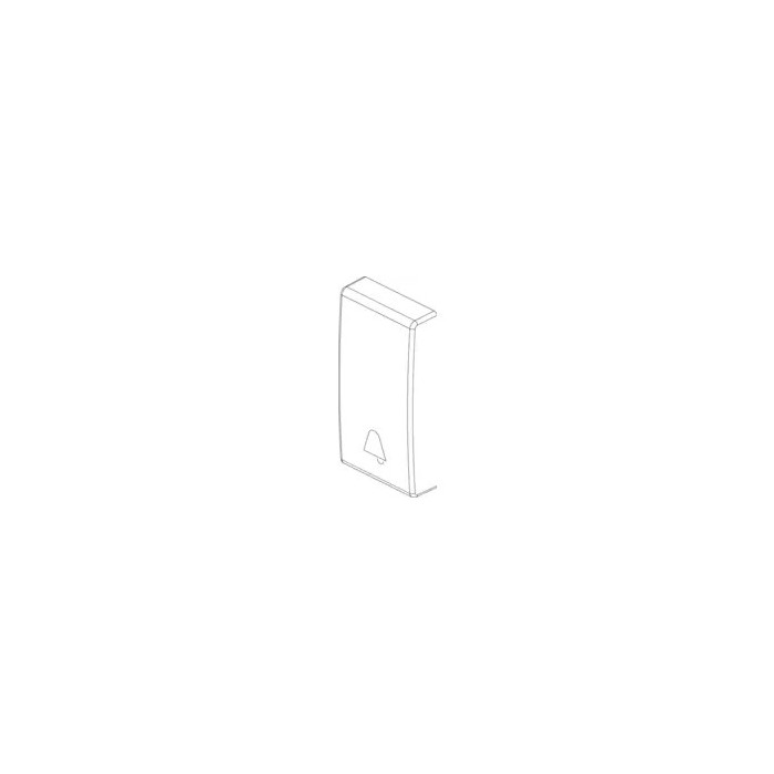 Vimar Plana 1 Module Button with Illuminated Bell Symbol White 14021.C