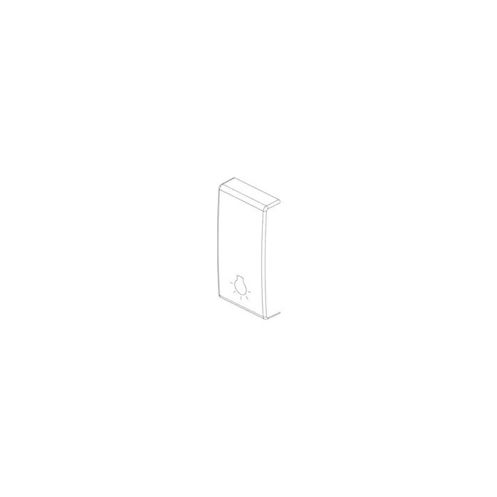 Vimar Plana 1 Module Button with Illuminated Symbol White 14021.L